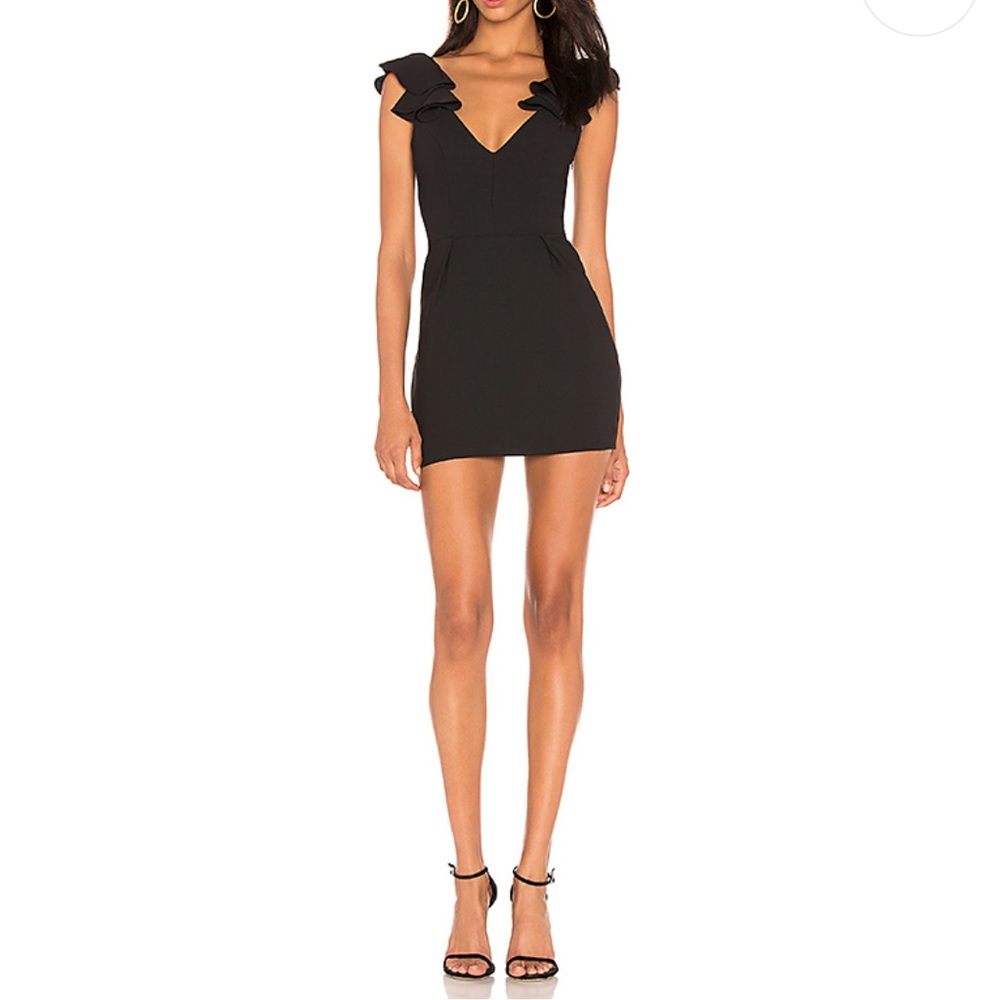 Amanda Uprichard gimlet dress in black